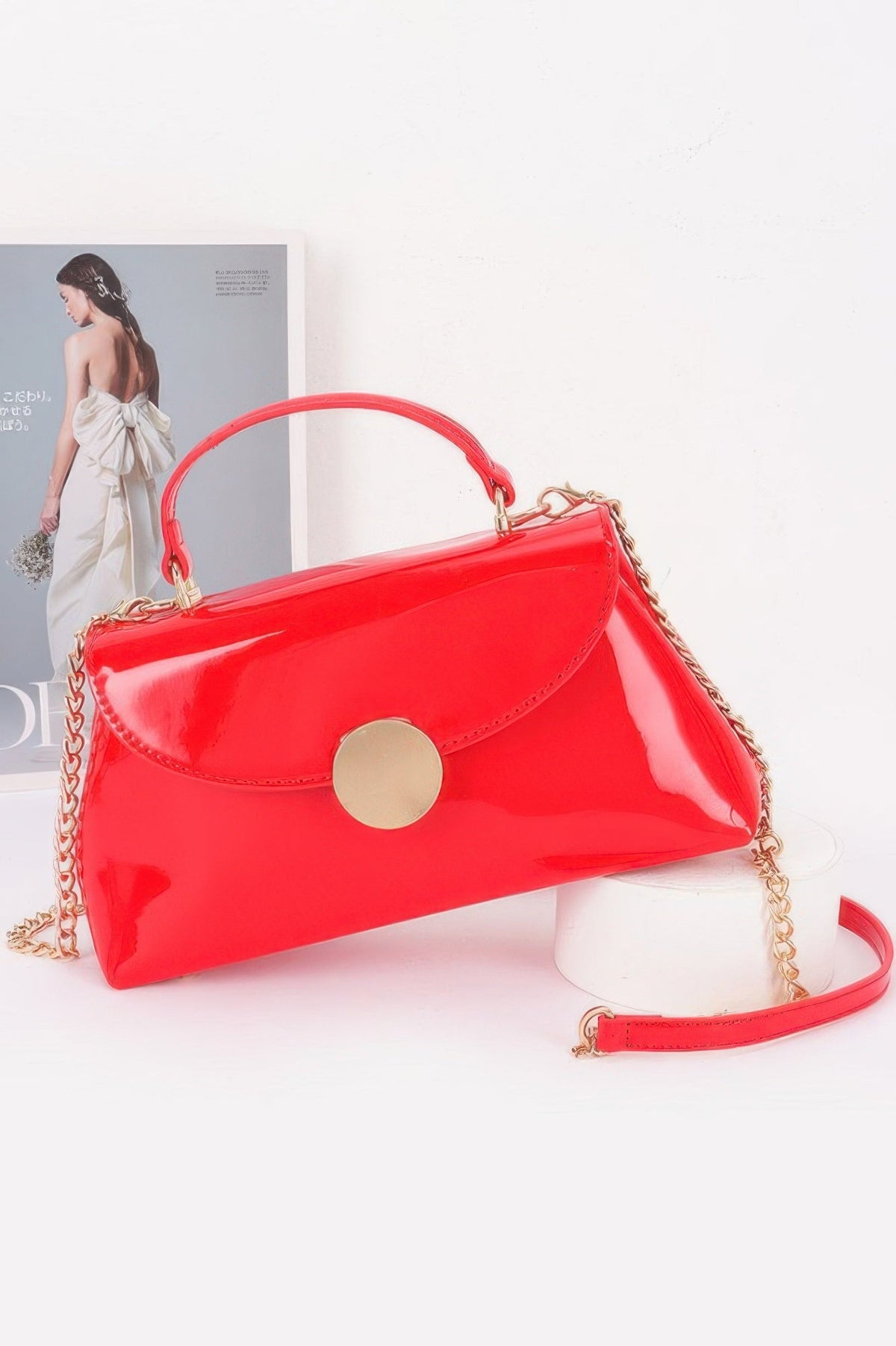 Women’s Chelsea handbag by BYMANYC New York from the Ibiza collection, featuring a stylish leather design and gold-tone hardware.