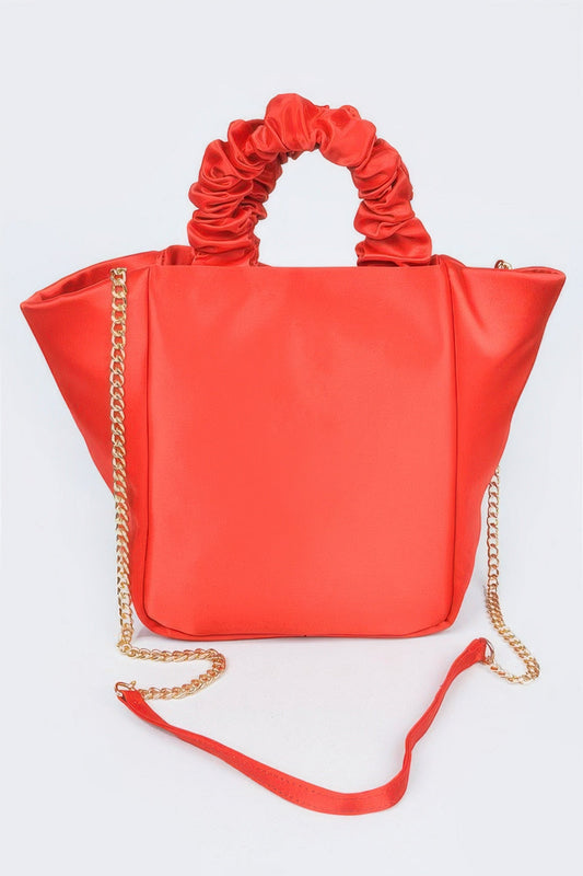 Women’s Cala Tarida handbag by BYMANYC New York, stylish and spacious bag from the new Paris collection, shown in black leather.