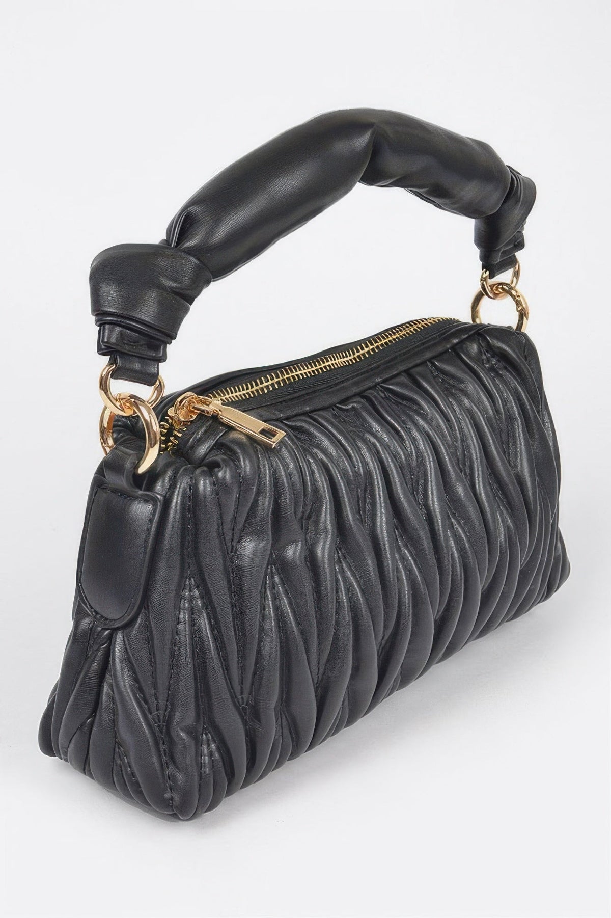 Women's Cala Blanca Ibiza bag by BYMANYC ® New York, stylish handbag with sleek design and neutral color, front view.