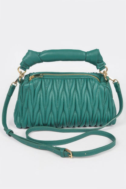 Women's Cala Blanca Ibiza bag by BYMANYC ® New York, stylish handbag with elegant design and textured finish.