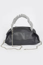 Women’s Cala d’En Serra handbag by BYMANYC ® New York, stylish black bag with gold accents, from the new Paris collection.
