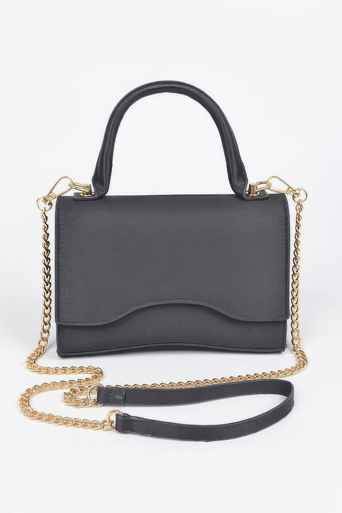 Women’s beige handbag by BYMANYC New York, featuring a structured design with gold-tone hardware and top handle.