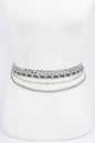 Women's contemporary Brooklyn BYMANYC belt with vibrant modern design, featuring bold colors and stylish details.