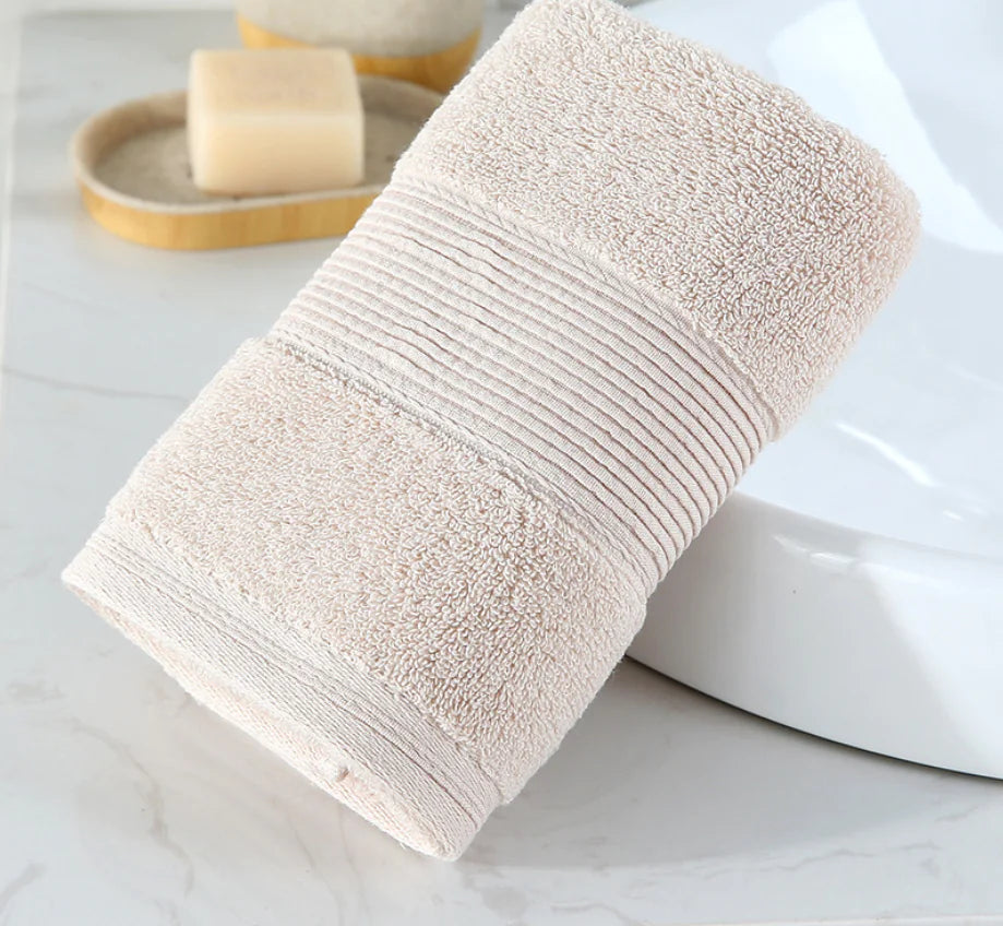 Thick Cotton Face Towels with Custom Logo (120g)