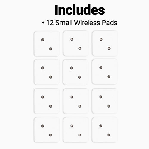 iReliev Wireless Small Pads Refill Kit showing off-white replacement pads for pain relief device.