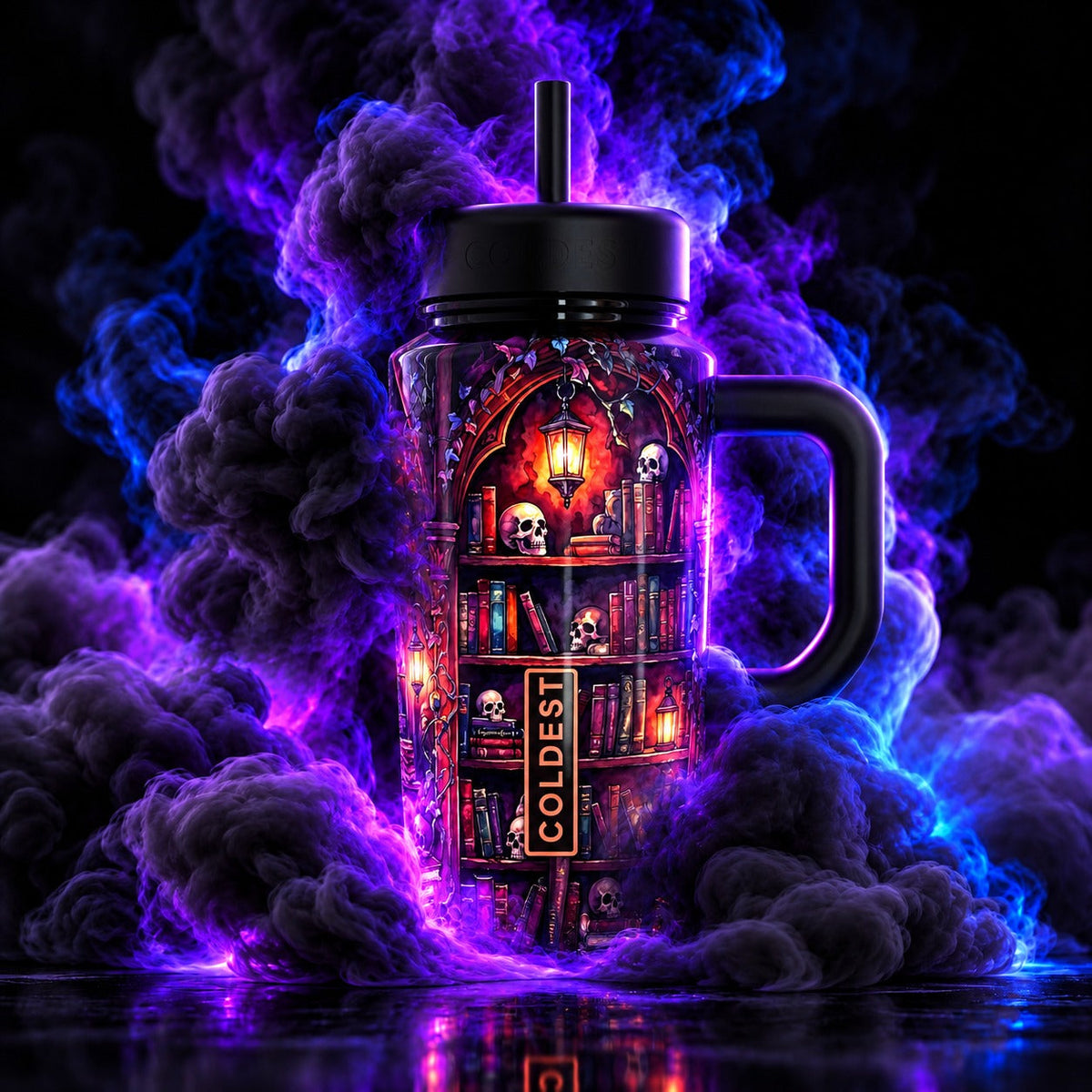 Coldest Limitless Ultra v8 15oz insulated tumbler with lid, black finish and sleek design for drinks on the go.
