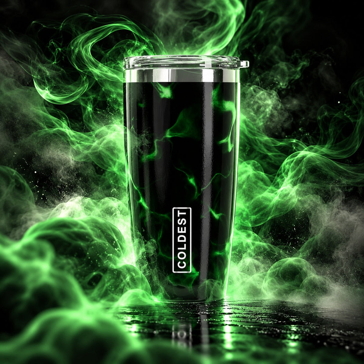 Coldest 20 oz Tumbler v2 hydration bottle with stainless steel design and spill-proof lid, perfect for keeping drinks cold.
