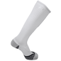 White iReliev AMP Leg Compression Socks designed for improved circulation and compression therapy.