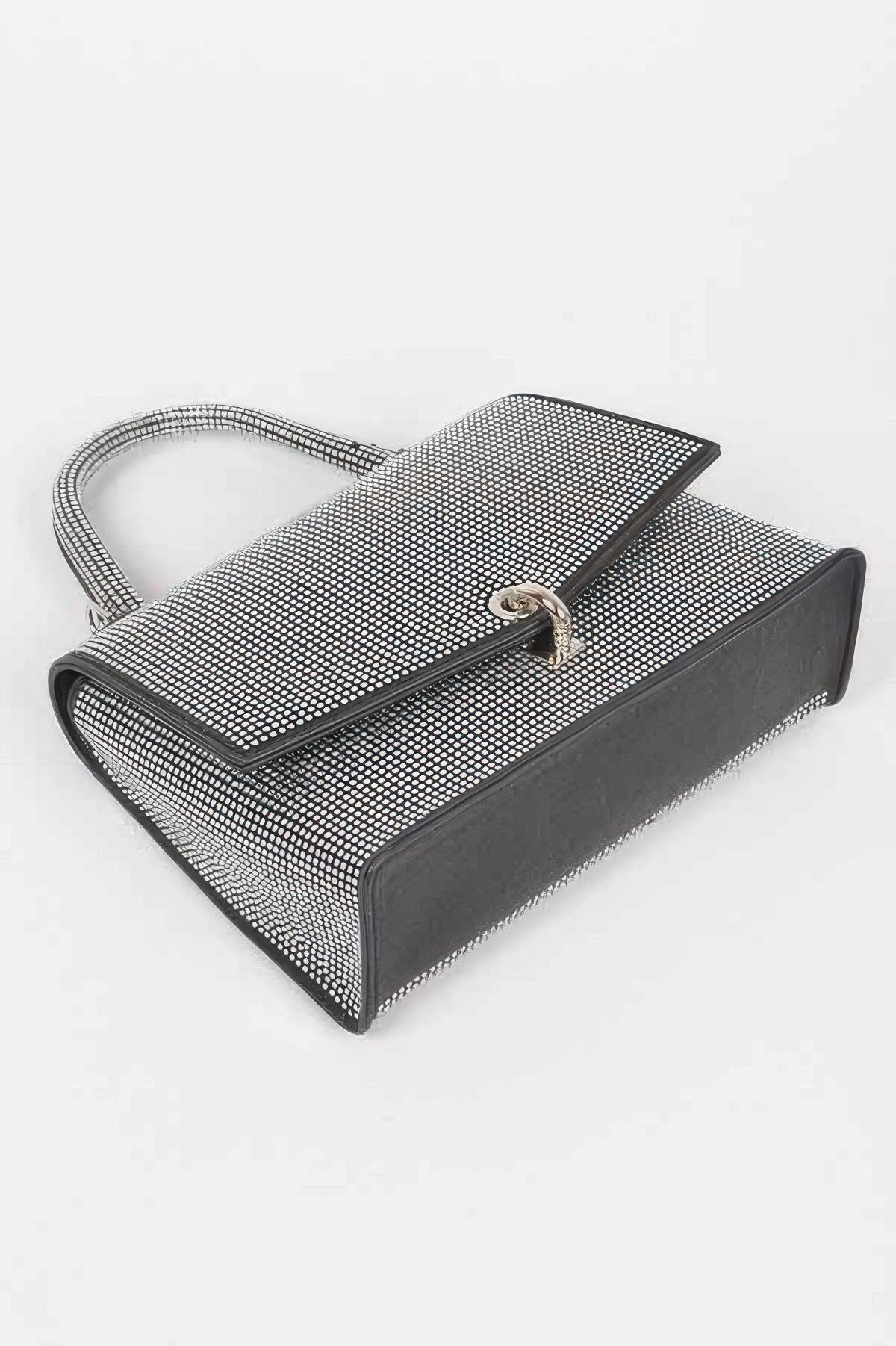 Women’s hotfix rhinestone clutch handbag by BYMANYC New York, featuring sparkling embellishments and a sleek design.