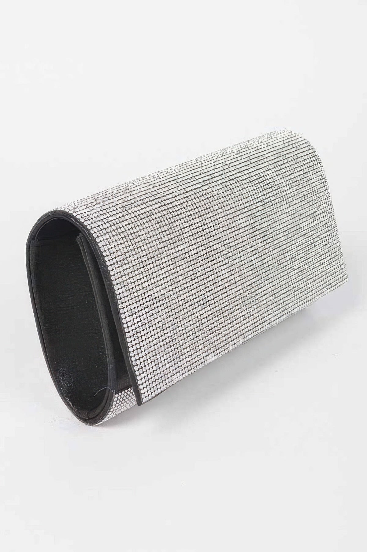 Women's rhinestone clutch handbag from THE VILLAGE by BYMANYC New York, featuring sparkling details and a sleek design.