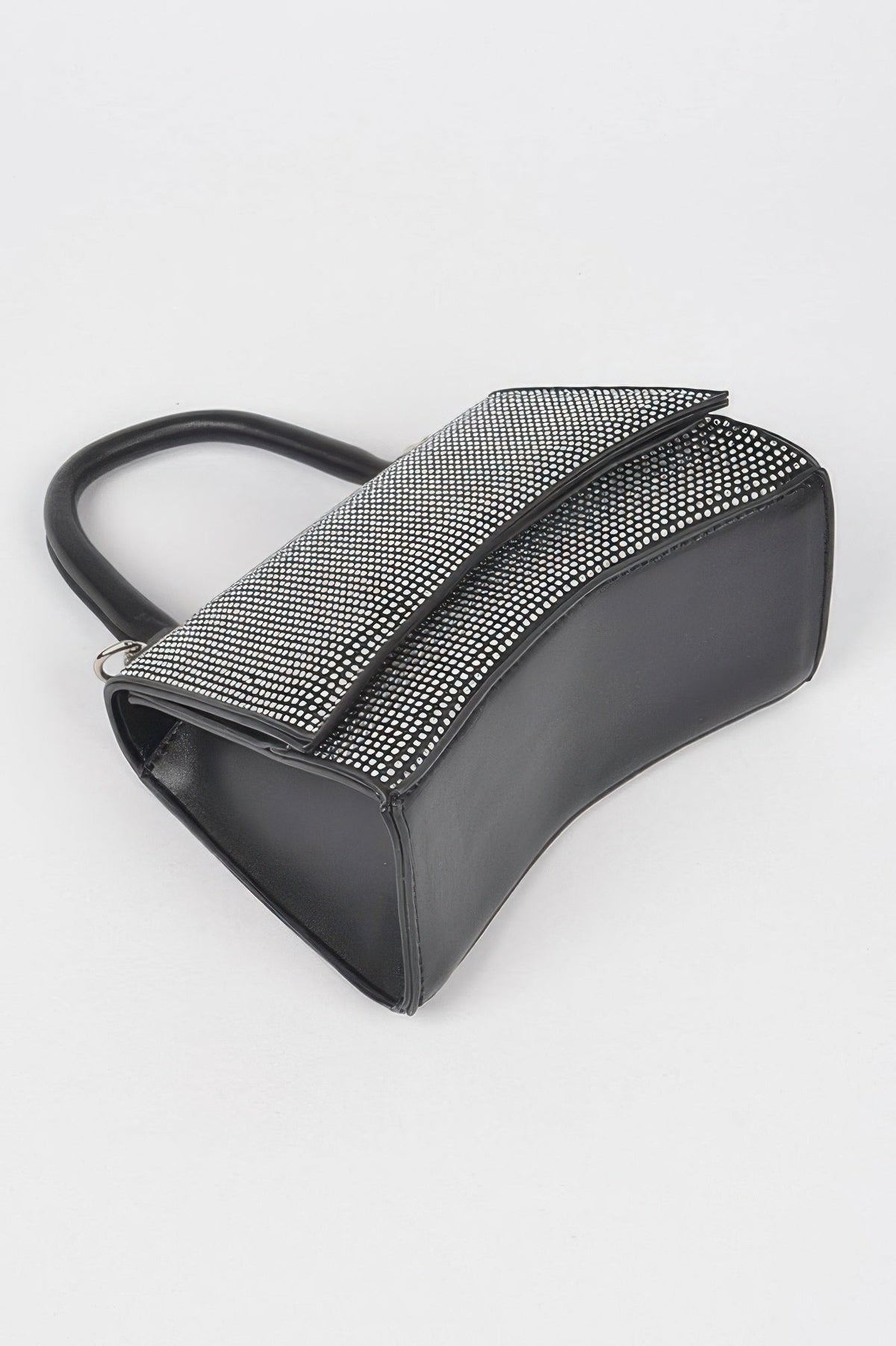 Women's rhinestone top handle handbag from BYMANYC ® New York, elegant GRAMERCY design with sparkling embellishments