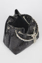 Women's sequins bucket handbag by BYMANYC New York, stylish and shiny with a spacious design for fashionable accessories.