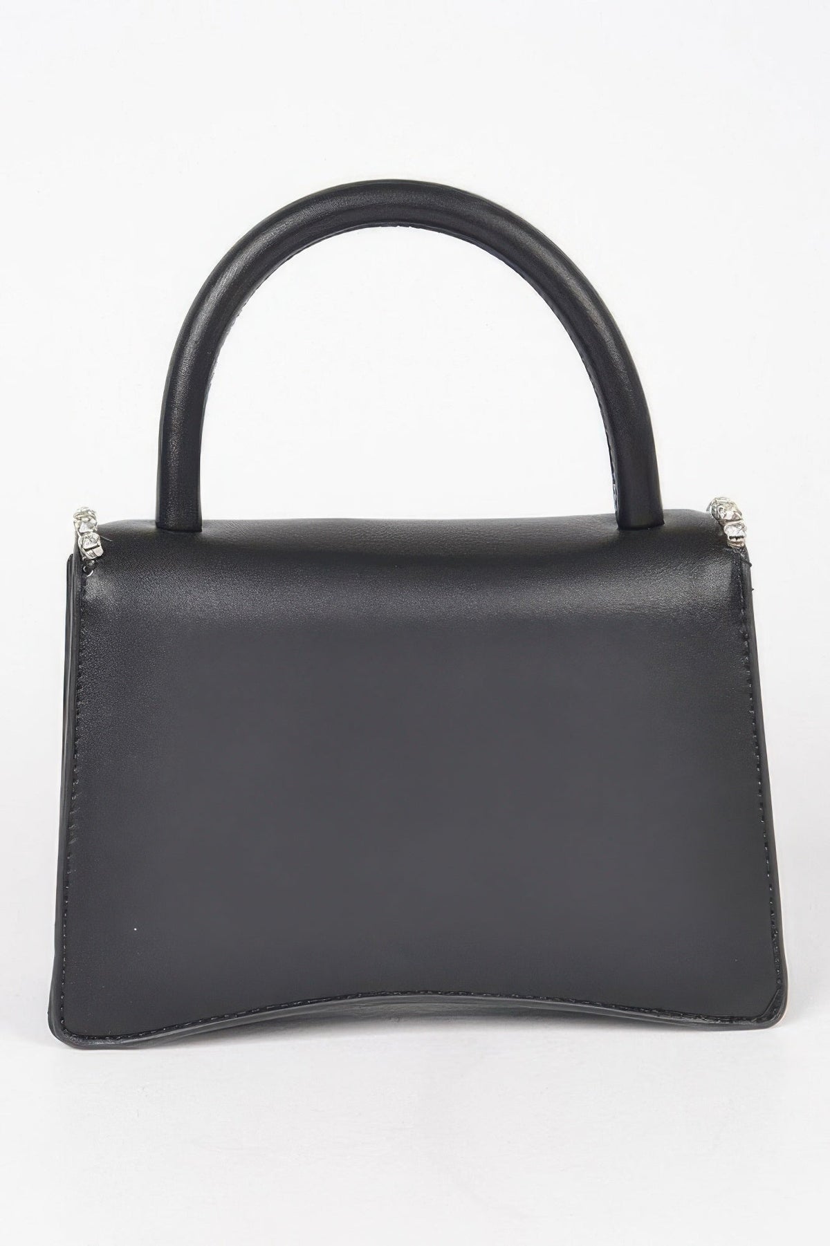 Women's top handle flap handbag by BYMANYC New York with elegant design, featuring a structured silhouette and stylish flap closure.