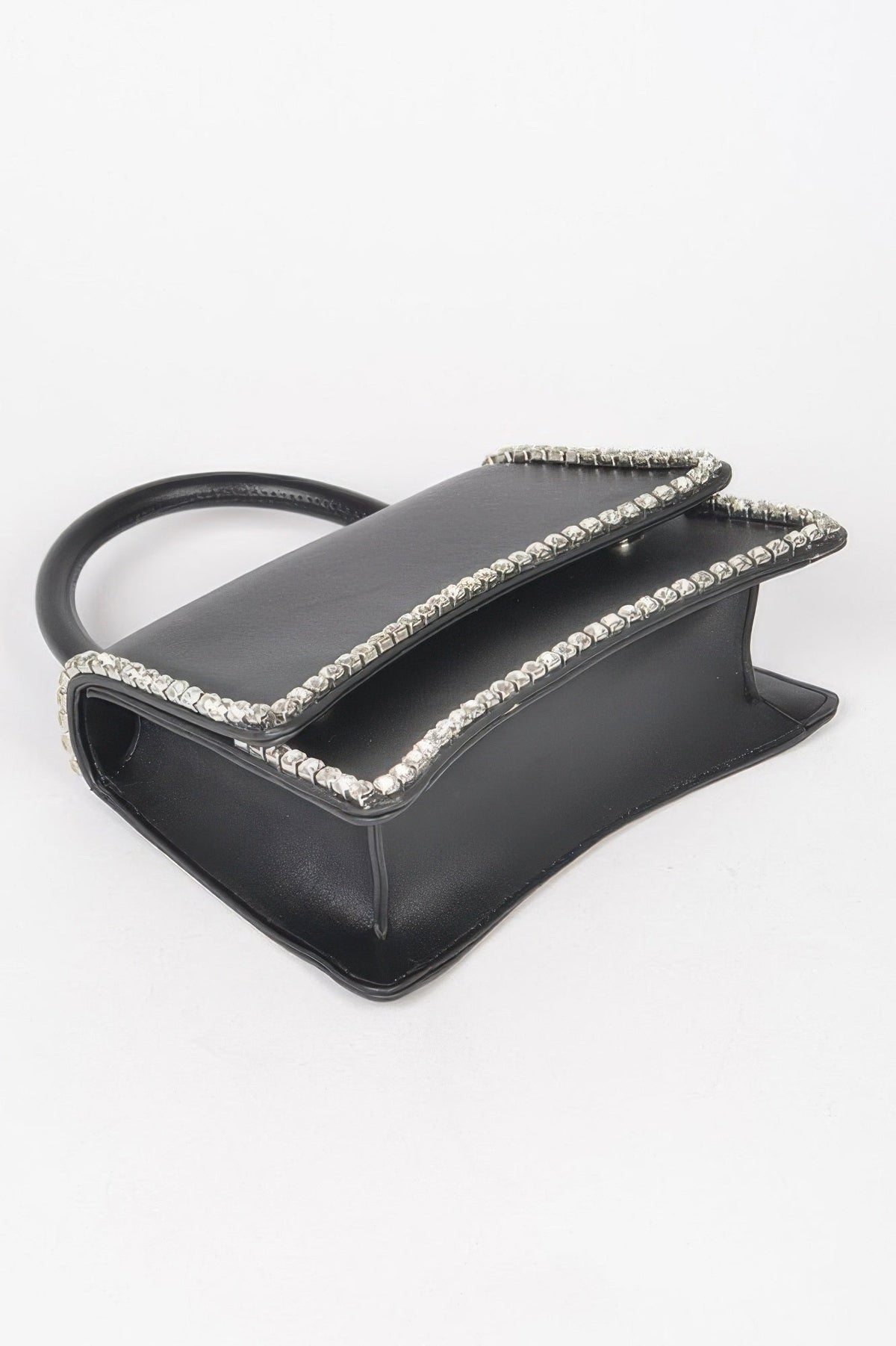 Women's top handle flap handbag by BYMANYC New York featuring a sleek design and classic silhouette for everyday style.