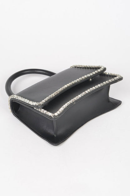 Women's top handle flap handbag by BYMANYC New York featuring a sleek design and classic silhouette for everyday style.