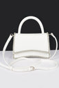 Women's UPPER WEST top handle flap handbag by BYMANYC New York, stylish leather bag with a sleek top handle and flap closure.
