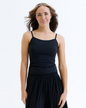 Downeast Wonder Cami tee in soft fabric, shown in a neutral color, with a relaxed fit and scoop neckline.