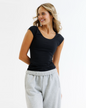 Downeast Wonder Tee, a comfortable casual t-shirt in soft fabric, shown lying flat with a classic crew neck design.