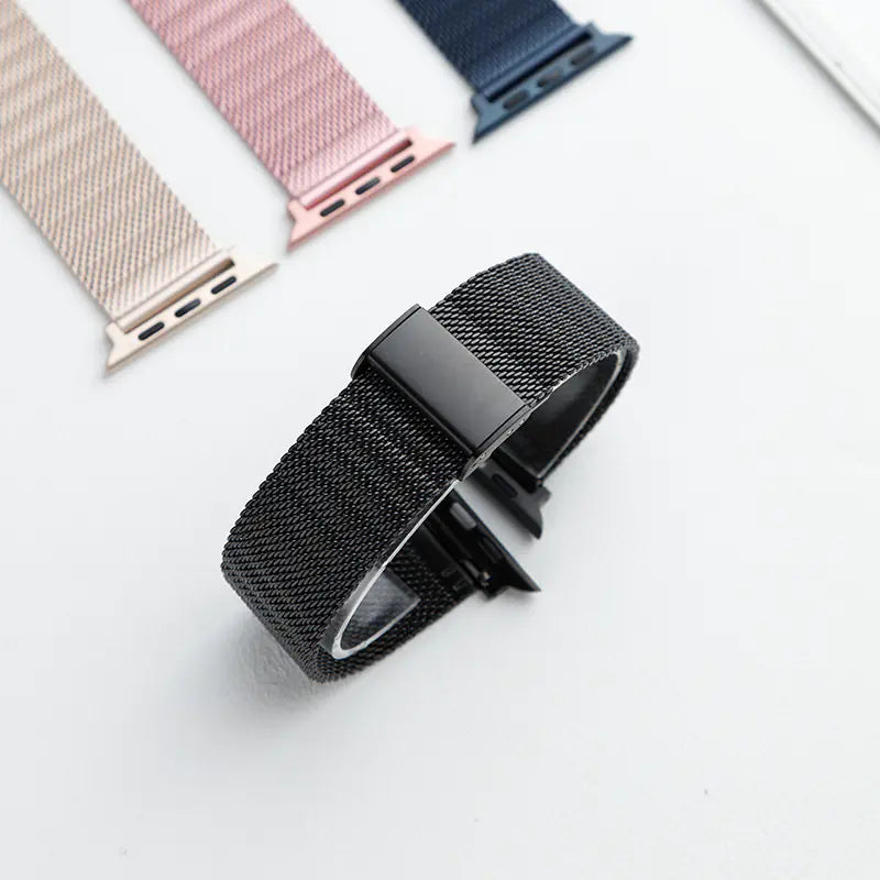 Metal Buckle Milanese Loop Band for Apple Watch