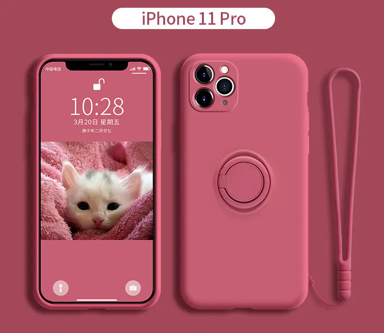 iPhone 11 Pro Liquid Silicone Case with Lens Cover