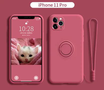 iPhone 11 Pro Liquid Silicone Case with Lens Cover