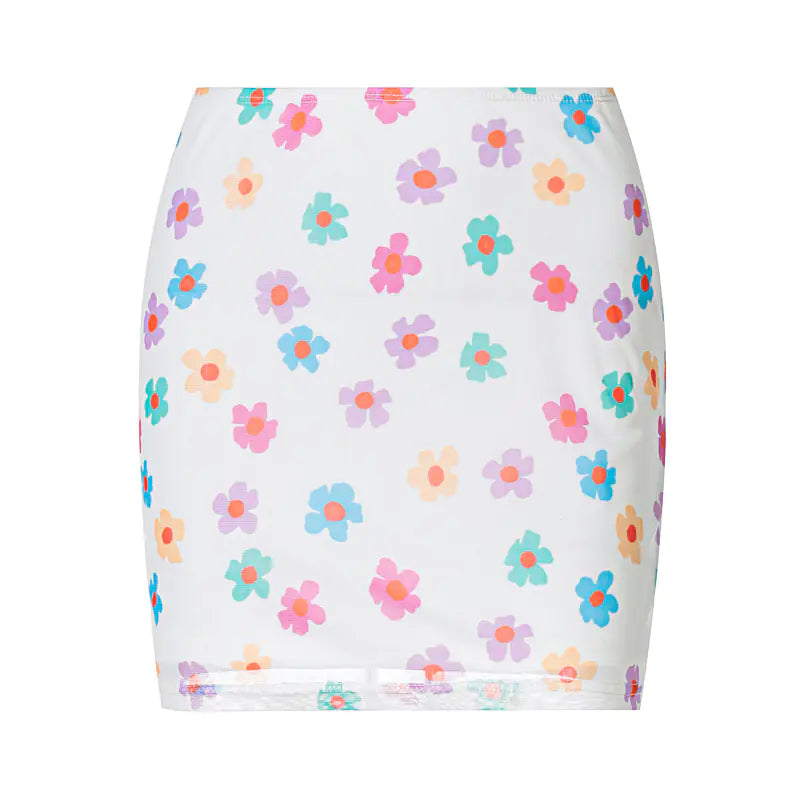 Fashionable Flower Skirt for Trendy Girls with Bag
