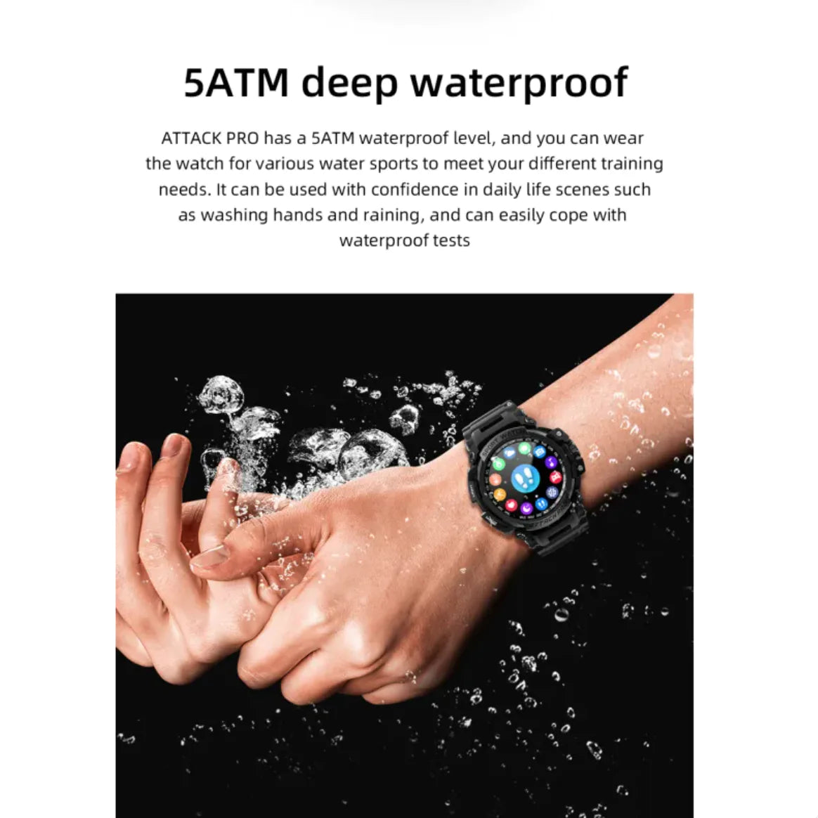 Rugged Outdoor Smartwatch with Bluetooth Calling