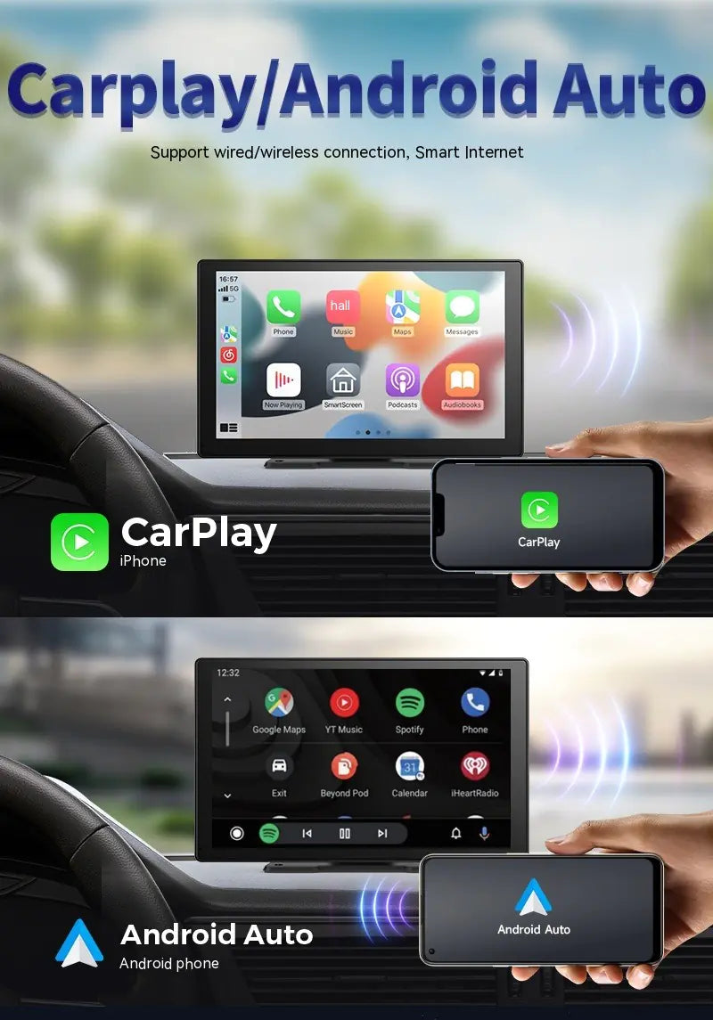9-inch Carplay Driving Recorder Portable