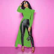 Casual Solid Color Pleated Loose Long Sleeve Sweater