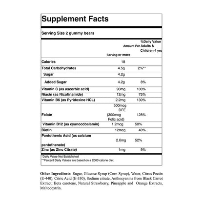 Colorful multivitamin mix in corn-shaped gummies from Your Label, featuring a variety of fruity flavors.