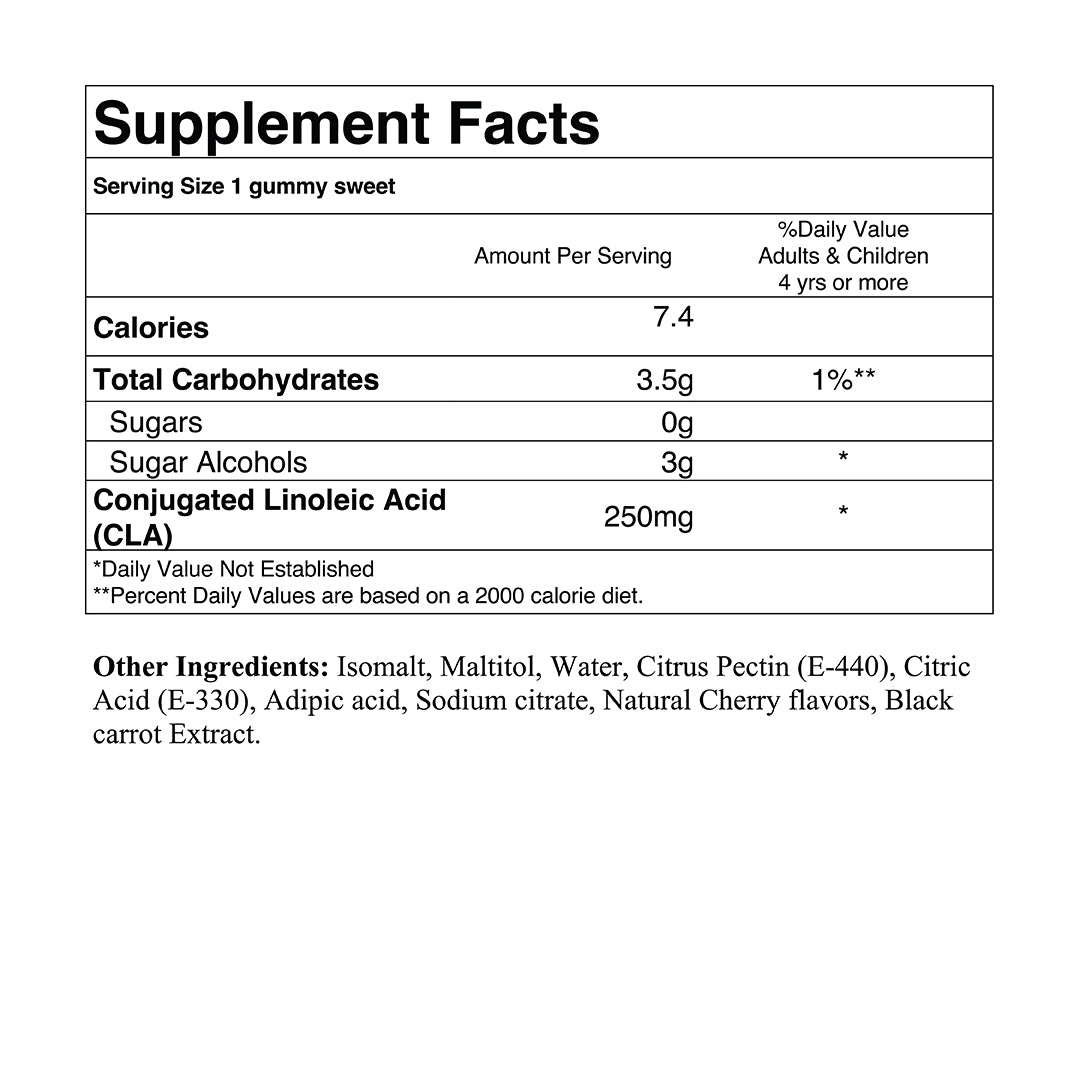 Sugar-free CLA supplement from Your Label, showing the supplement bottle with label details.