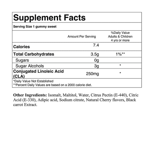Sugar-free CLA supplement from Your Label, showing the supplement bottle with label details.