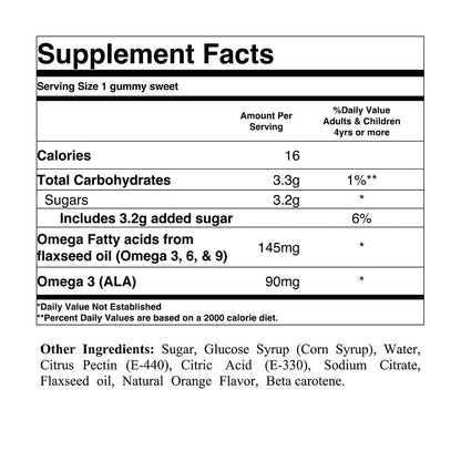 Corn snack with orange-flavored omega 3 fish oil, in bright packaging labeled "Your Label" for a healthy, flavorful treat.