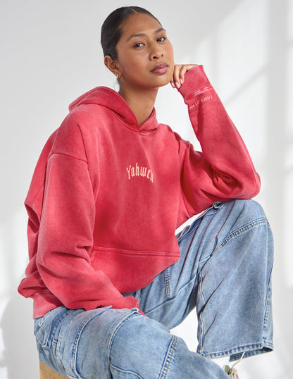 Unisex Yahweh hoodie by Elevated Faith featuring a comfortable fit and bold religious graphic design.