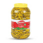 Glass jar of S101 Yakamoz hot pepper pickle, 5000g, showcasing vibrant red peppers and clear label on the jar.