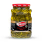 Glass jar of Yakamoz Jalapeno Pickle by S101, 1600g, showing vibrant jalapenos in brine with a clear label and lid.