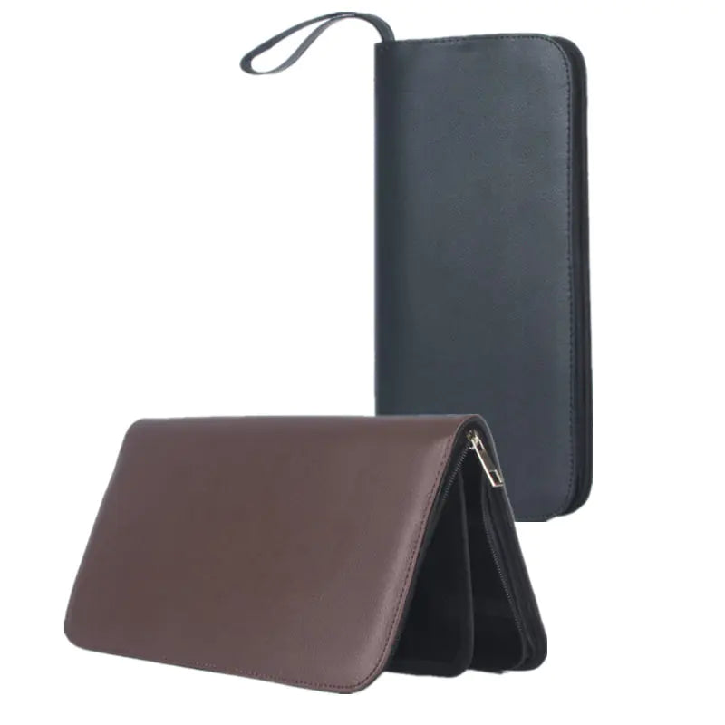 Large PU Leather Pencil Case for 36 Fountain Pens