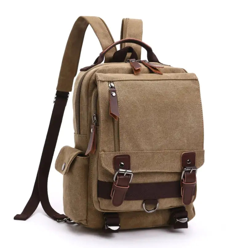 Casual Canvas Backpack for Outdoor Travel
