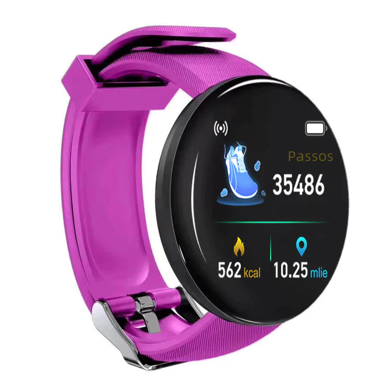D18 Smart Bracelet with Round Color Screen and Fitness Tracker