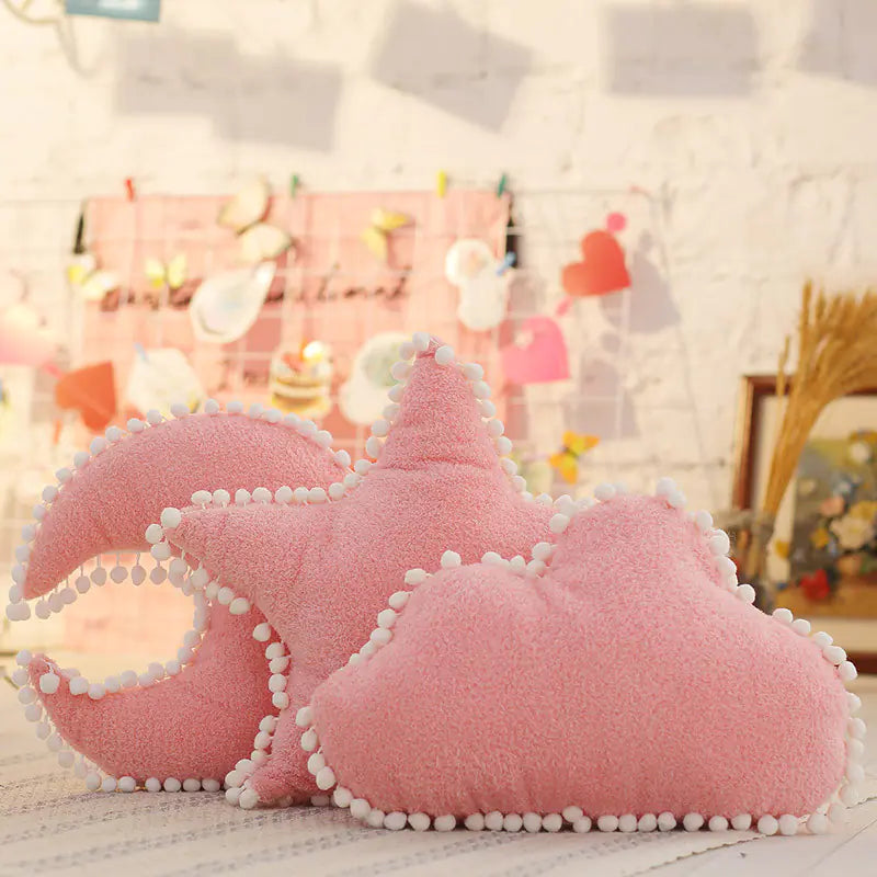 Moon Cloud Star Pillow in Nordic Style