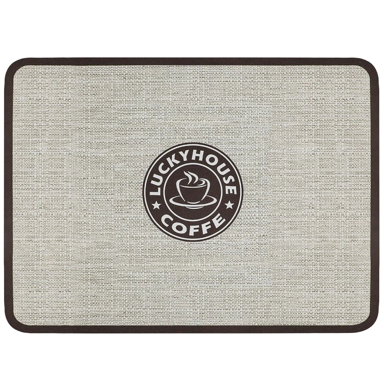 CSITORWWE Coffee Mat Coffee Bar MatCoffee Pad Coffee Machine MatWaterproof Rubber Backing Absorbent Drying MatCoffee Placemat for Coffee Bar11.8" W x 15.7" L-LUCKHOUSE