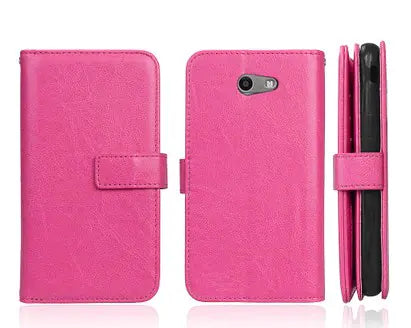 J327 Flip Case with Card Holder for Phones, Unisex