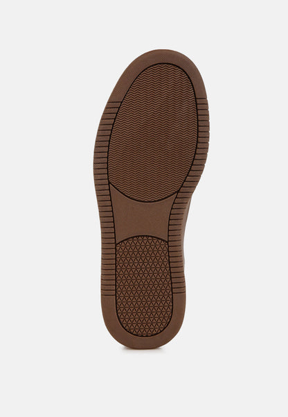 London Rag Zoomer contrasting patchwork chunky sneakers in burgundy with mixed fabric panels and thick soles.