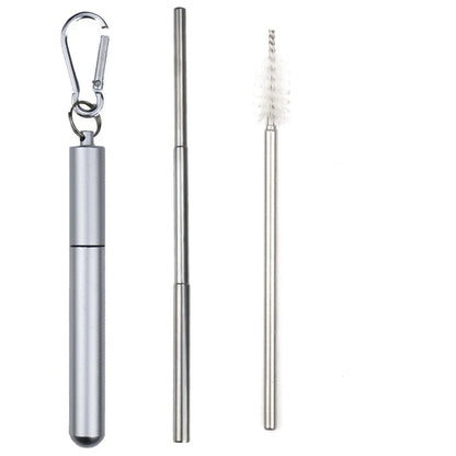 Portable Stainless Steel Telescopic Straw