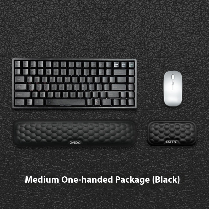 Mouse Memory Cotton Wrist Pad in a soft beige design for comfortable computer use