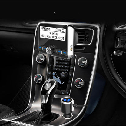 2.4 inch car DAB digital radio adapter with display and control buttons