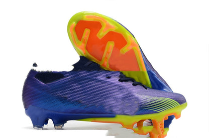 Men's built-in full air cushion waterproof knitted FG studs soccer shoes, side view