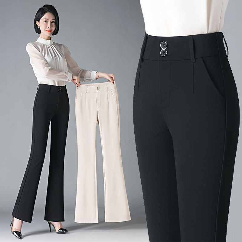 Women's casual high-waisted bootcut pants in a flattering, versatile style