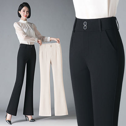 Women's casual high-waisted bootcut pants in a flattering, versatile style