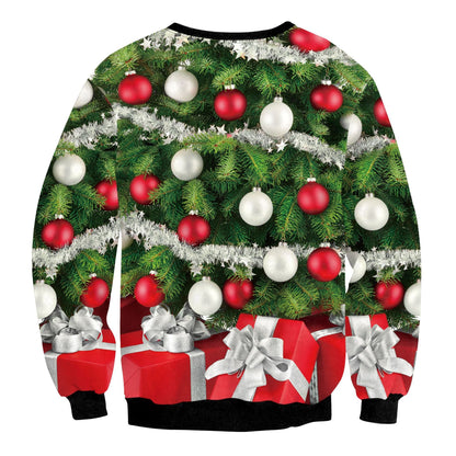 Casual Christmas deer head digital print top by My Store
